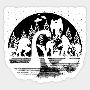 Cryptid Silhouette Sticker